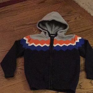 Zip up sweater with hood